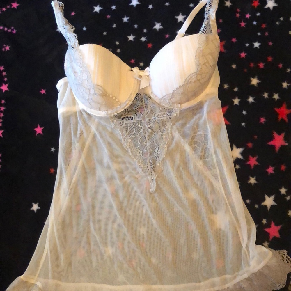 Lace detailed Frederick’s of Hollywood teddy